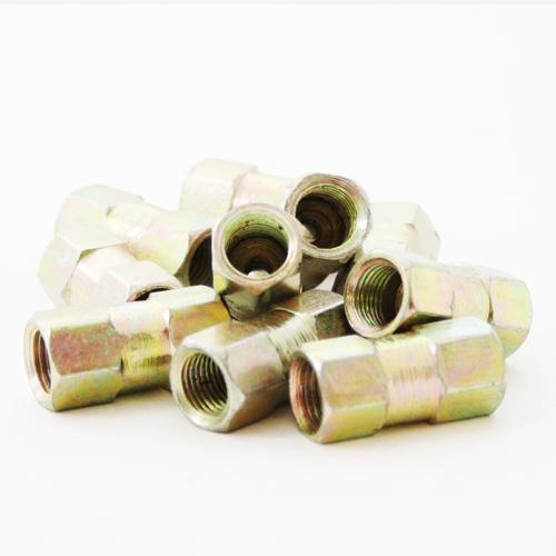 10 x Female Brake Pipe Connector Tube Line Joiner Union 10mm x 1mm 3/16 - Vroom Classics