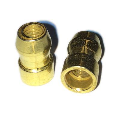 100x Spark Plug Top SAE Bullet Terminal Nut M4 Thread - Brass - Vroom Classics
