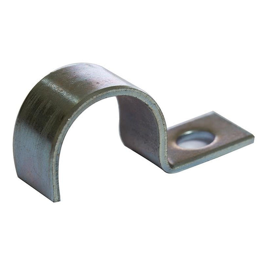 10mm x 1 Mild Steel with Zinc Plated CR3 Finish Half SADDLE Clamp LIGHT 10 Pack - Vroom Classics
