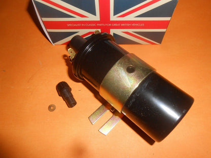 12 VOLT WITH SCREW IN LEAD NEW STANDARD IGNITION COIL - 8019 - Vroom Classics