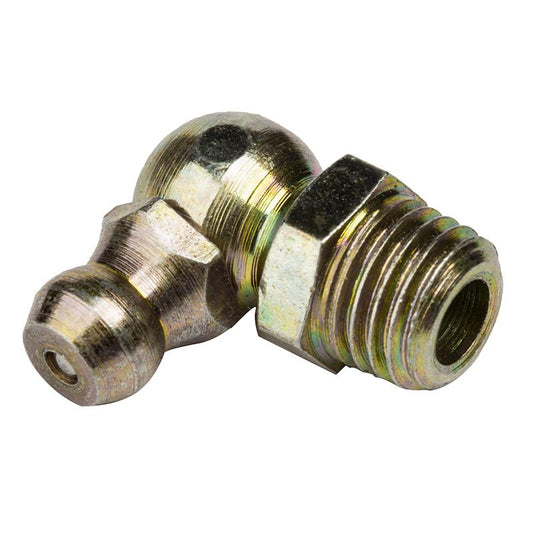 1/4 Mild Steel 90&176; Ang GREASE NIPPLE BSF PACK OF 10 - Vroom Classics