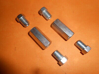 2 way Female Connector 3/8" UNF 24Tpi Brake Pipe Fitting for 3/16"Pipe x2