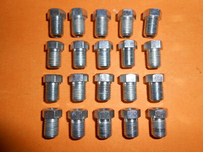 20 x 3/8" UNF 24Tpi short Shoulder Imperial Brake Pipe Fittings Unions 3/16"Pipe