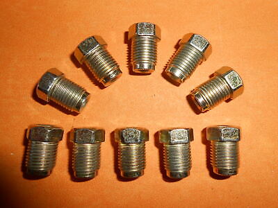M10 x 1mm Short Shoulder Metric Brake Pipe Fittings Unions 3/16" Pipe x10