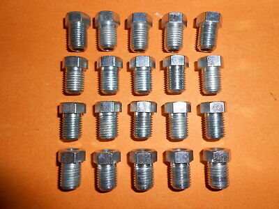 20 x 3/8" UNF 24Tpi short Shoulder Imperial Brake Pipe Fittings Unions 3/16"Pipe