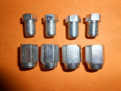 4 x 3/8" UNF 24Tpi Male & Female Imperial Brake Pipe Fittings Unions 3/16"Pipe