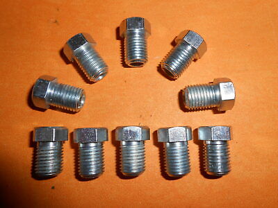 10 x 3/8" UNF 24Tpi short Shoulder Imperial Brake Pipe Fittings Unions 3/16"Pipe