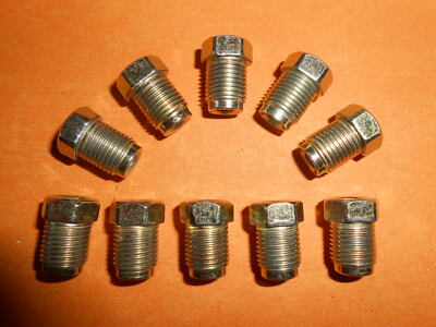 M10 x 1mm Short Shoulder Metric Brake Pipe Fittings Unions 3/16" Pipe x10