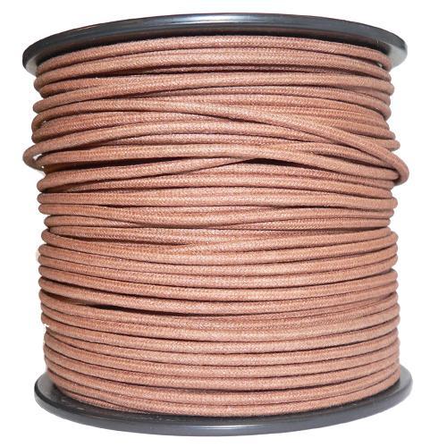 1M Cotton Braided Automotive Electrical Wire Cable 18 Gauge Brown - Vroom Classics