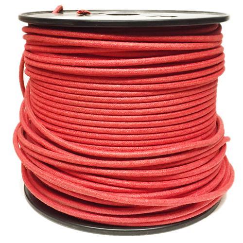 1M Cotton Braided Automotive Electrical Wire Cable 18 Gauge Red - Vroom Classics