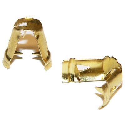 1x HT Brass push in terminal for distributor coil - 7mm 8mm Straight Push on - Vroom Classics