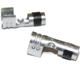 1x HT Steel push in terminal for spark plug 7mm 8mm Straight Crimp Type - Vroom Classics