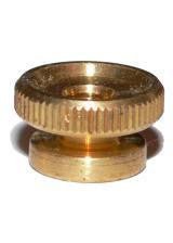 1x Spark Plug Brass Thumb Nut M4 Thread - Vroom Classics