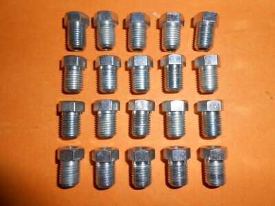 20 x 3/8" UNF 24Tpi short Shoulder Imperial Brake Pipe Fittings Unions 3/16"Pipe - Vroom Classics