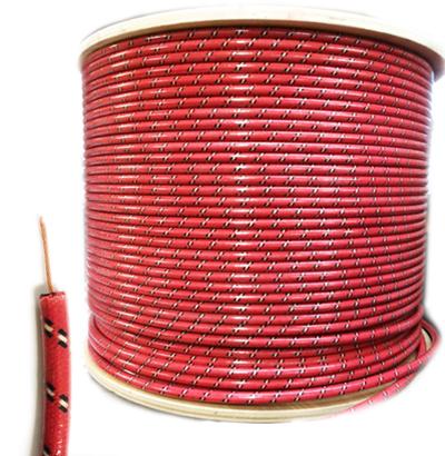30 Meter Roll 7mm HT Ignition Lead Cable - Gloss RBWF Wire Core Cotton Braided - Vroom Classics