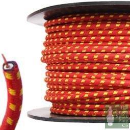 30 Meter Roll 7mm HT Ignition Lead Cable - Wire Core Cotton Braided RYF - Vroom Classics