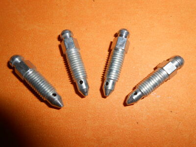 4 x 1/4" UNF 28Tpi Imperial Brake Bleed screws - Vroom Classics