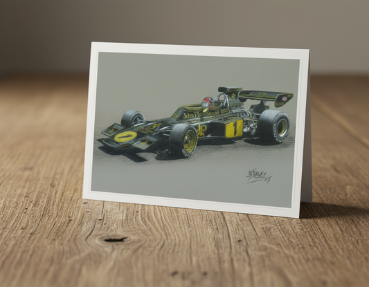Emerson Fittipaldi’s Lotus 72E Ford Christmas Cards
