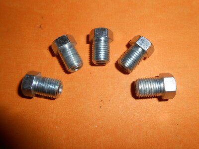 5 x 3/8" UNF 24Tpi short Shoulder Imperial Brake Pipe Fittings Unions 3/16" Pipe - Vroom Classics