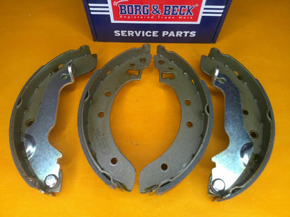 FORD ESCORT Mk4 inc XR3i(1986-90) with ABS REAR BRAKE SHOES -GENUINE BORG & BECK