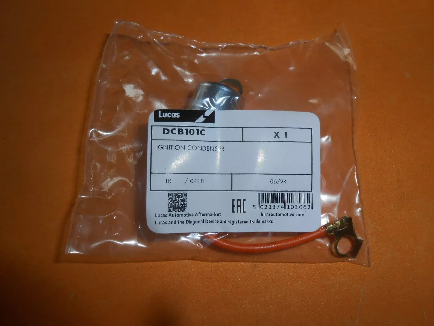 FORD ZEPHYR 4 ZEPHYR 6 ZODIAC Mk3 (1962-66) LUCAS IGNITION CONDENSER - C1