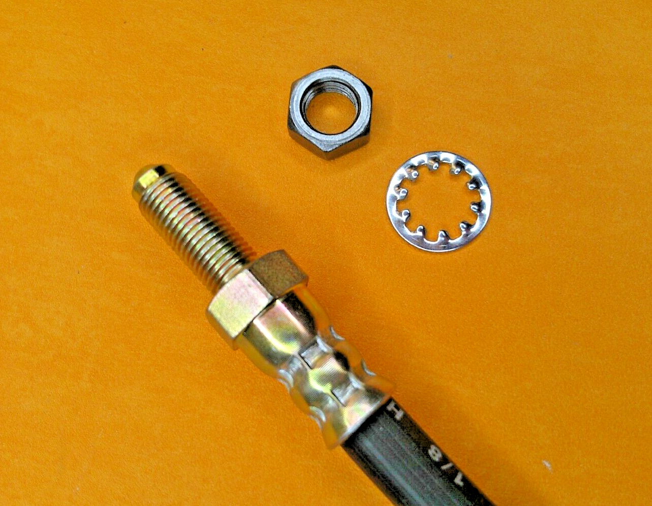 FORD CONSUL Mk2 (1956-62) REAR BRAKE HOSE + nut & washers