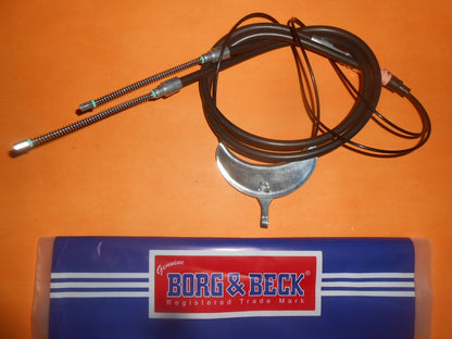 FORD CORTINA MK3 (1970-76) FLOOR MOUNTED NEW REAR HANDBRAKE CABLE -BORG & BECK