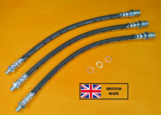 MORRIS MINOR II & MORRIS 1000 (1962-1971) FRONT & REAR BRAKE HOSES (Set of 3)