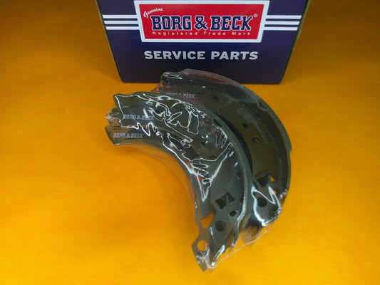 FORD ESCORT Mk2 1.1 1.3 1.6(1975-80) 203mm REAR BRAKE SHOES -GENUINE BORG & BECK
