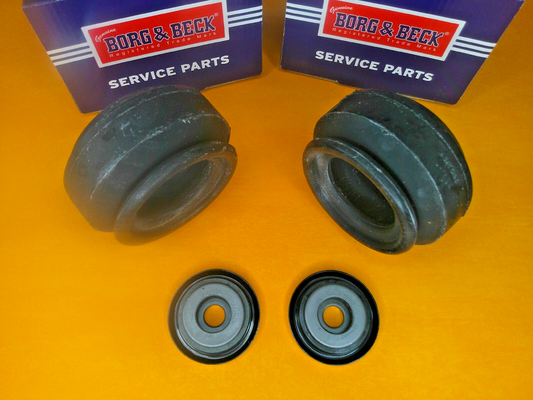 FORD FIESTA Mk2 inc XR2 (1983-87) STRUT TOP MOUNTS PAIR - BORG N BECK
