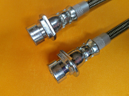 ROVER 25 & STREETWISE (1999-2005)STAINLESS STEEL REAR BRAKE HOSES PAIR -GBH90285