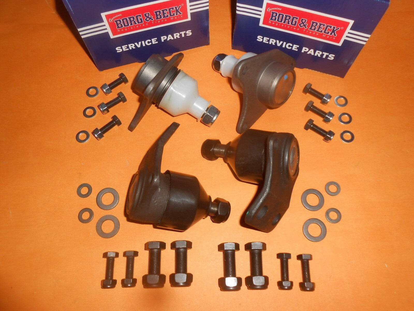 FORD CORTINA Mk3 (1970-1976) UPPER & LOWER BALL JOINTS x4 -BORG & BECK - 5024/25