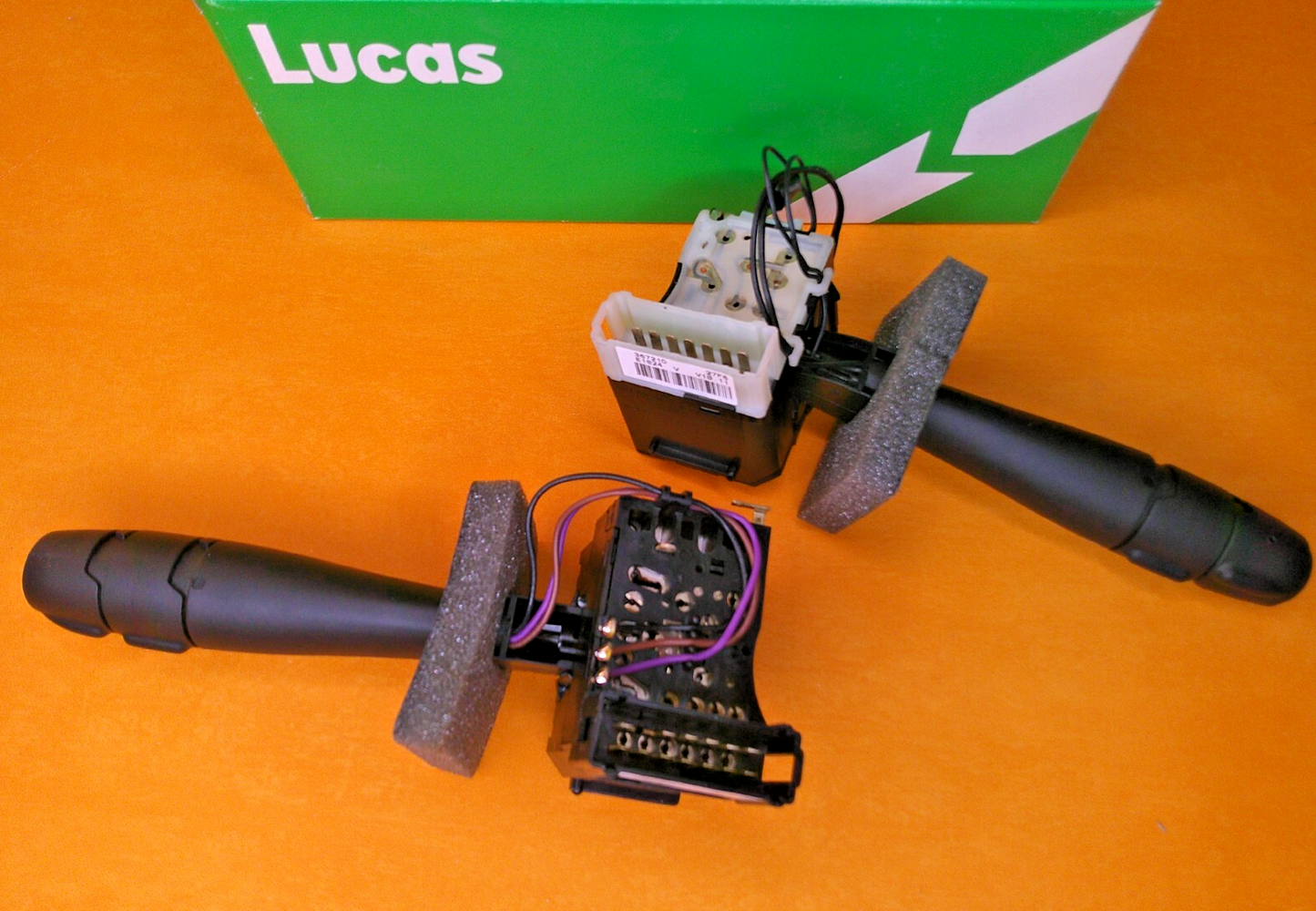RENAULT LAGUNA (1995-2000) STEERING COLUMN SWITCH PAIR - GENUINE LUCAS