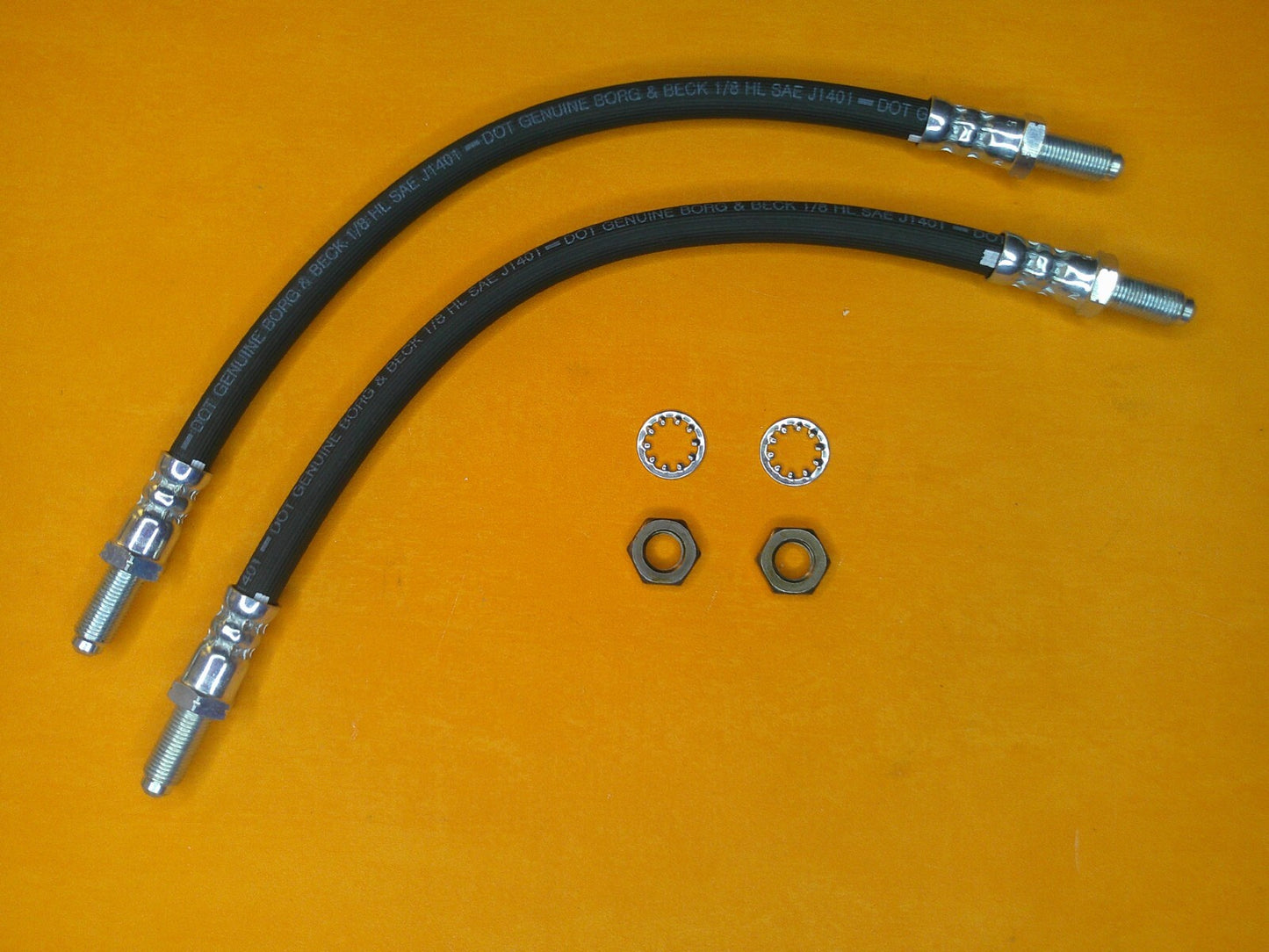 FORD ESCORT Mk2 RS MEXICO RS1600 RS2000 (1975-80) FRONT BRAKE HOSES PAIR