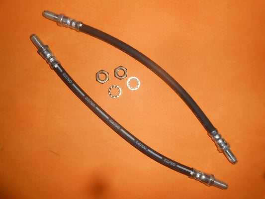 METRIC HYDRAULIC FLEXI BRAKE HOSES x2 (330mm length) for Classic Cars & Kit Cars