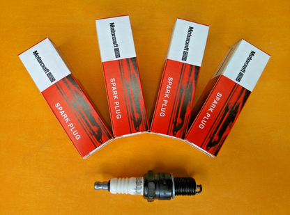 FORD ESCORT Mk1 OHV (1968-73) MOTORCRAFT AG22 SPARK PLUGS (x4)