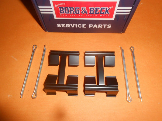 AUSTIN MORRIS 1100 1300(1962-67)BRAKE PAD FITTING KIT PINS & CLIPS (Borg & Beck)