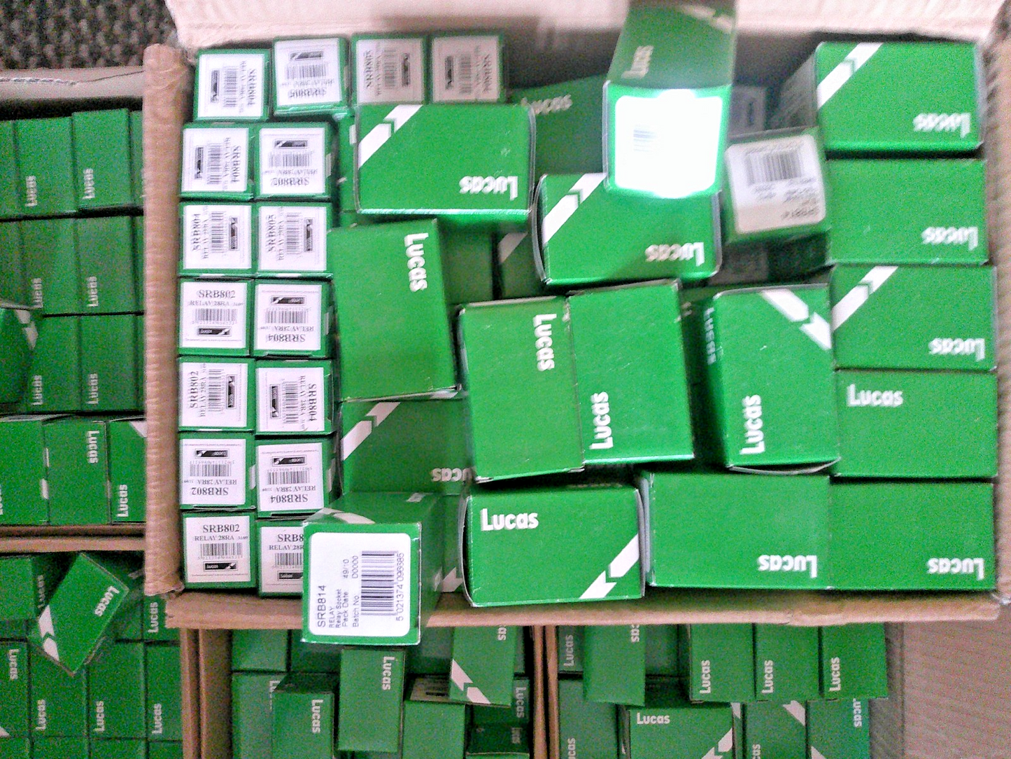 MASSIVE JOB LOT of LUCAS RELAYS (well over 500!!) - Genuine Lucas Boxed