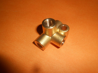 CLASSIC CAR Brake Pipe 4 Way union, Fitting 3/8" UNF thread for 3/16" Pipe