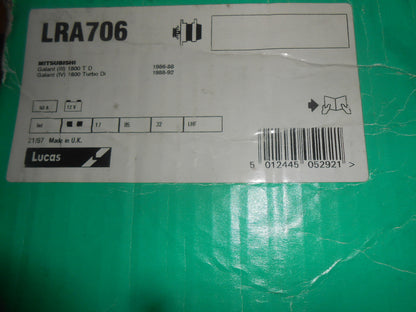 MITSUBISHI PAJERO, SHOGUN 2500TD,GALANT 1800TD(1986-92) 50A ALTERNATOR - LRA706