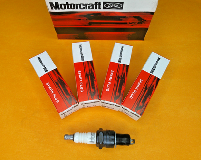 FORD ESCORT Mk1 OHV (1968-73) MOTORCRAFT AG22 SPARK PLUGS (x4)