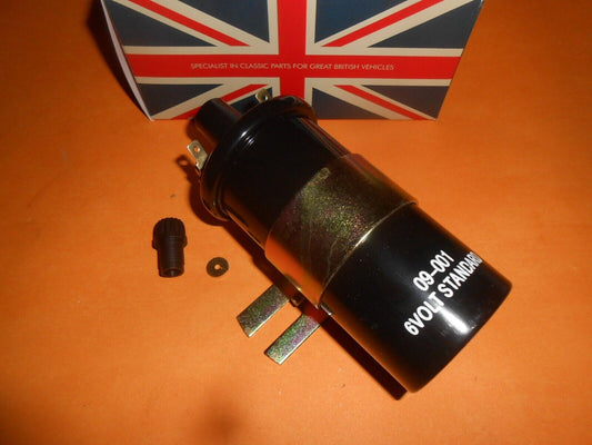 6 VOLT WITH SCREW IN LEAD NEW STANDARD IGNITION COIL -8017