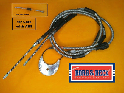 FORD ESCORT MK4 1.1 1.3 1.4 1.6 (1986 -1990)COMPLETE HANDBRAKE CABLES "with ABS"