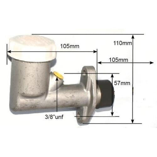 FORD ANGLIA DRUM BRAKE or CLUTCH "Alternative" MASTER CYLINDER - 3/4" bore