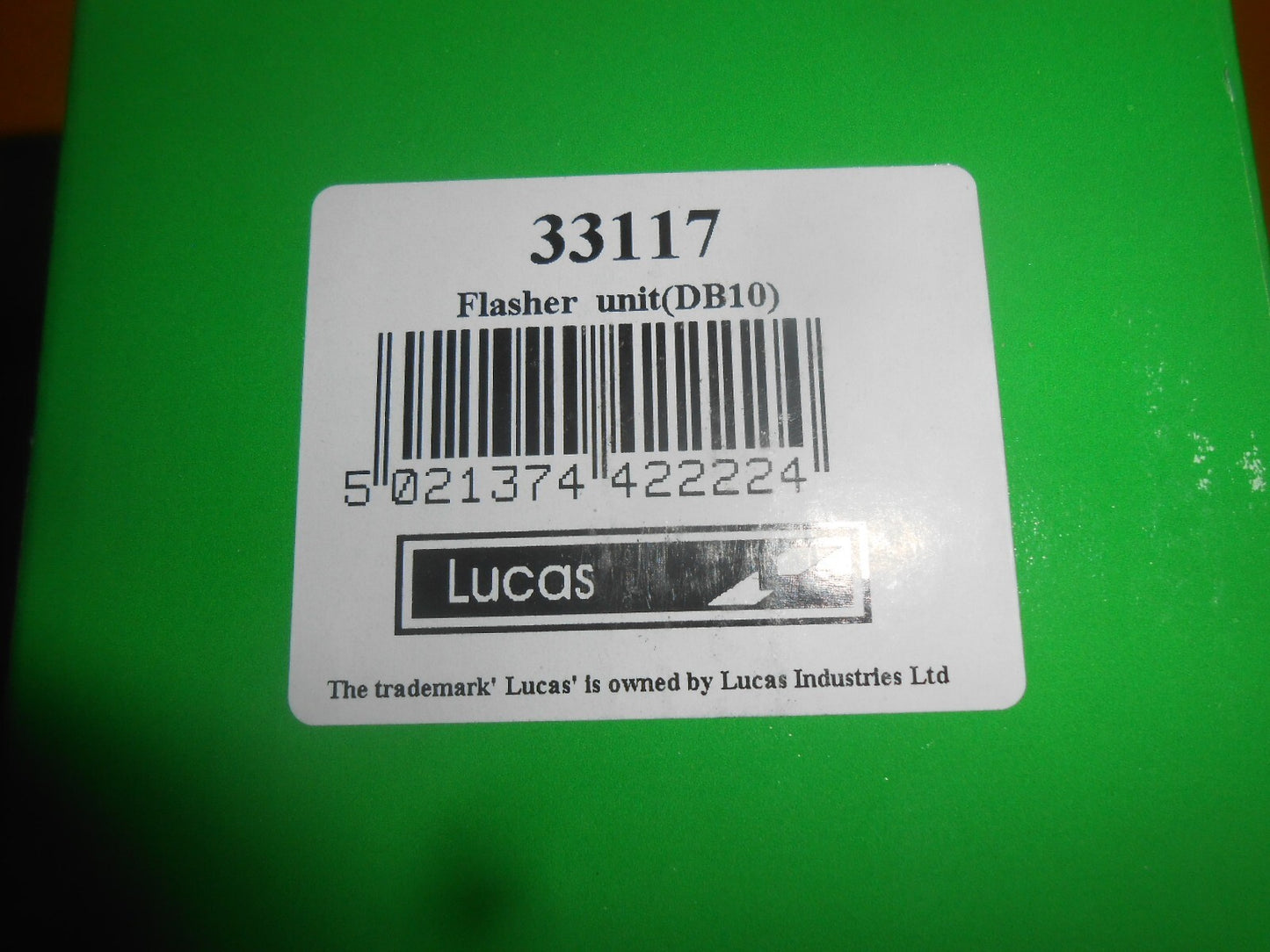 MG MAGNETTE ZA ZB FLASHER UNIT RELAY Genuine Lucas DB10, 33117