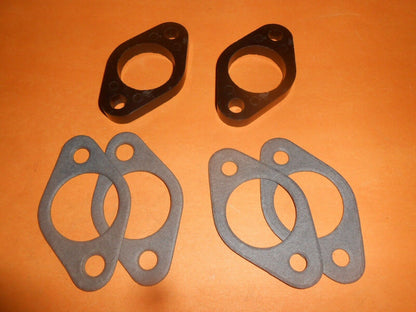 MGA 1500 (1955-59) Carb to Manifold SPACER INSULATOR BLOCKS for SU H4 1 Â½â