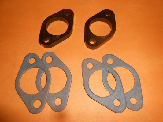 MGA 1500 (1955-59) Carb to Manifold SPACER INSULATOR BLOCKS for SU H4 1 Â½â