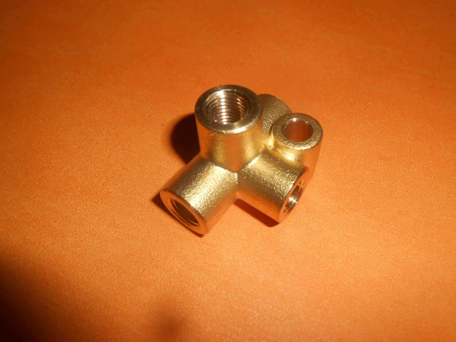 M10 x 1.0 Brass 4 Way Brake Pipe connector +4 Brake Unions for 3/16" Pipe