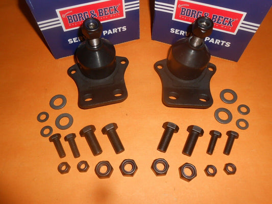 FORD CORTINA Mk3 (1970-1976) LOWER BALL JOINTS PAIR - Genuine BORG & BECK