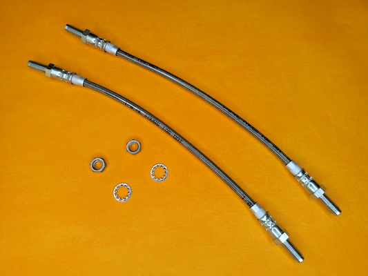 TRIUMPH GT6 (oct/1972-74) REAR STAINLESS STEEL BRAKE HOSES PAIR